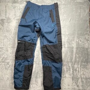 VTG Reebok Proline Mens Blue Black Windproof Waterproof Outdoor Rain Pants XL